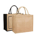 Special Hot Selling Reusable Jute Gift Bag 3 Front Pockets Jute Shopping Bag with Button